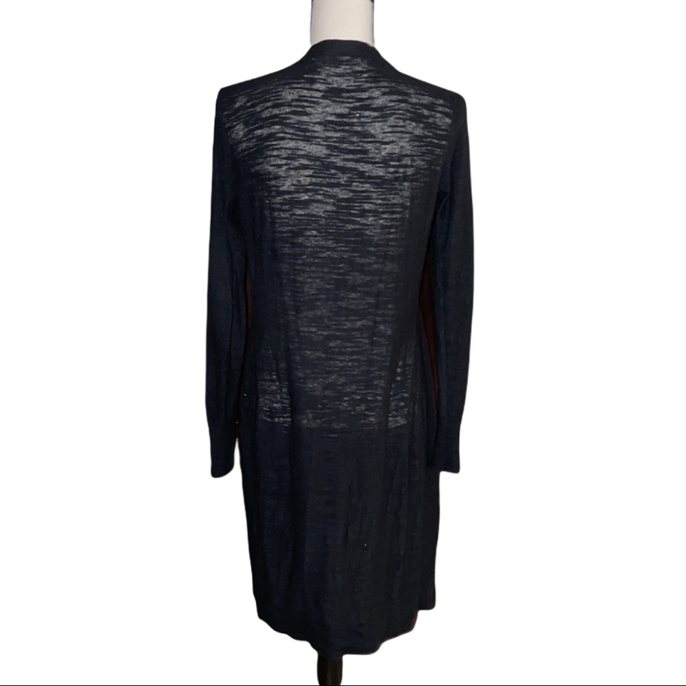 Athleta Long Line Open Front Cardigan Sweater Semi Sheer Lounge Athleisure - Picture 2 of 6